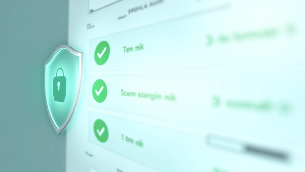 Interfaccia di sicurezza che mostra uno scudo verde, indicatori di protezione e uno stato di sicurezza del sito